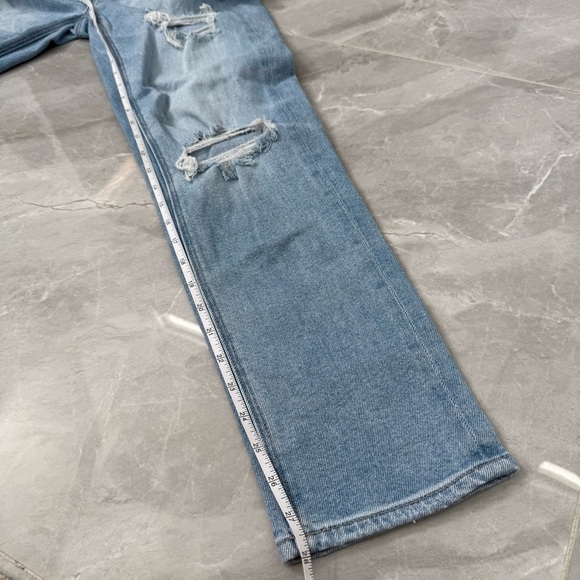 Women’s American Eagle Distressed Ripped Mom Straight Jean Size 0 - Picture 15 of 16